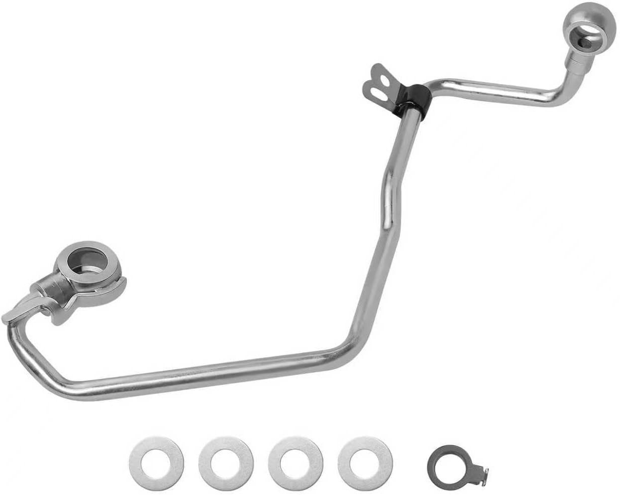 Engine Oil Cooler Line and Gasket Kit Compatible with Toyota Venza 2009-2016 Camry 2009-2017 RAV4 2009-2012 Avalon 2009-2018 Replace 15772-31030 90430-16016 90430-16017