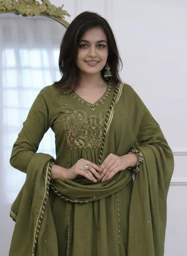 Image of MITZO Rayon Straight Kurta with Palazzo & Dupatta | Stylish Kurta Set for Women | Party & Casual Wear Kurti Set | Ethnic Dress for Women