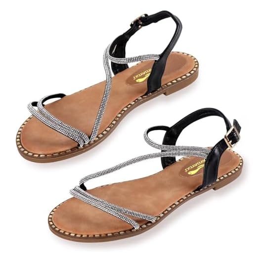 DAYDAYGO Sandálias Femininas Rasteiras Com Strass Brilhantes E Tira Elástica No Tornozelo, Confortáveis, Espuma Viscoelástica, Sem Cadarço, Para Uso Formal Ou Diário Verão, Glitter Brilho O Trabalho