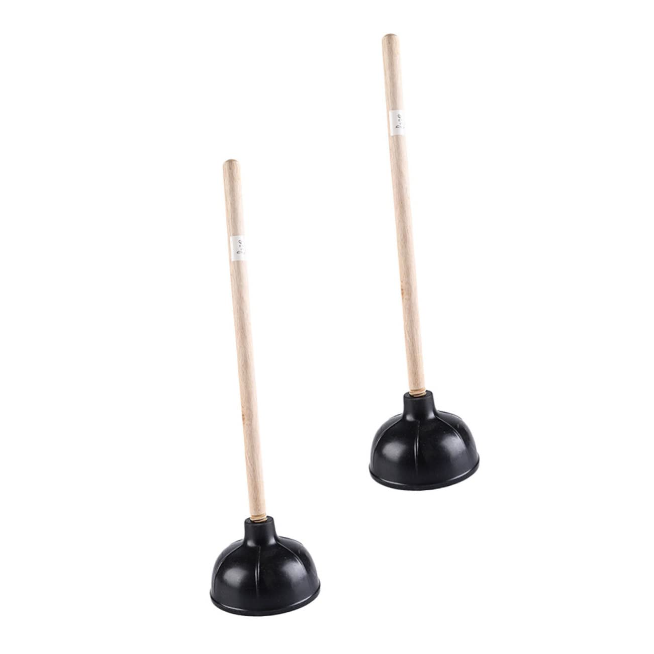 Déboucheur Wc Ménager à Ventouse Manche en Bois, Lot 2 Pièces