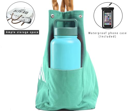 Image of Keho Waterproof Beach Bag with Pockets For Women (Sandproof)