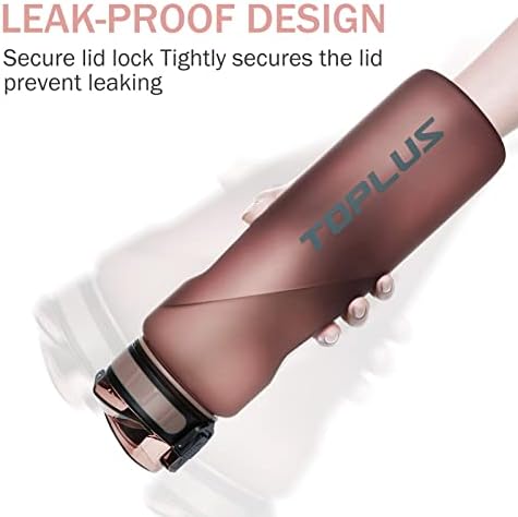 TOPLUS Water Bottles Drink Flasks Cycling Bottles500ml1 litre1.5 litre Hydrate BPA Free Non-Toxic Plastic Sports Drinking Bottle for Kids, Gym, Fitness, Outdoor, Cycling, SchoolPink