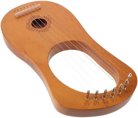 Gadpiparty -string Lyre Harp Portable Mini Harp for Learners with Tuning Wrench and Extra String Set, Wooden and Metal Construction, Friendly Learning Aid for Early Music Education image 4