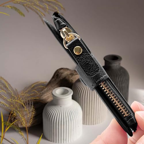 Keychain wallet, Rfid Blocking Credit Card Holder Leather, Zipper Card Case for Women4