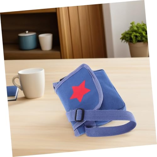 Vintage Canvas Messenger Purse with Star Pattern Adjustable Shoulder Strap for Boys for School Travel and Daily Use 6