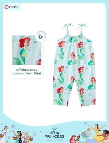 Image of Disney Frozen Elsa Princess Minnie Stitch Marie Girls Romper with Bow Tie Strap and Headband Cute Jumpsuit for Baby & Toddler