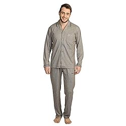ATHLET Men’s Cotton Blend Striped Pyjama Set