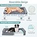 Orthopädisches Hundebett für große Hunde, waschbares Hundesofa, groß, stützendes Schaumstoff-Haustier-Couch-Bett mit abnehmbarem, waschbarem Bezug, wasserdichtem Futter und rutschfester Unterseite