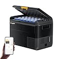 BougeRV 12 Volt Refrigerator, CRS 53 Quart 12V Car Fridge, Portable Freezer (-4? to 68?) with APP Control, Compressor Electric Cooler 12/24V DC 110~240 Volt AC for Truck Van RV Camping Road Trip