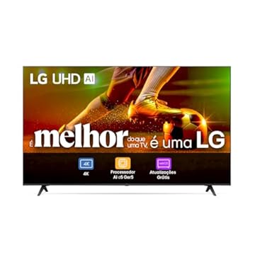 2022 Smart TV LG 60' 4K UHD 60UQ8050 WiFi Bluetooth HDR Nvidia GEFORCE NOW ThinQAI Smart Magic Google Alexa