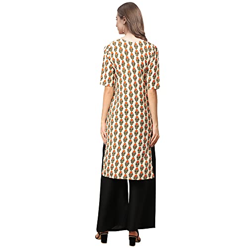 Image of Pinkmint Women's Crepe Digital Print Straight Kurta [Pack of 4]
