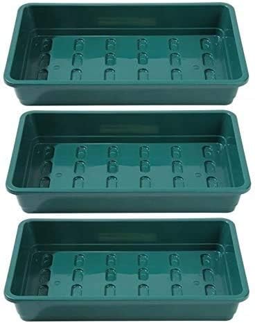 Britten & James Professional Standard Seed Tray Green without Holes [Pack 3] 37.5 x 23cm/15 x 9