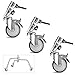 Soonpho Photography Swivel Caster Wheels Set for C Stand,25mm C-Stand Wheels Base Compatible with Takerers/Neewer and Other 25mm C Stand Legs for for Studio Photography Video Shooting - 3 Pack