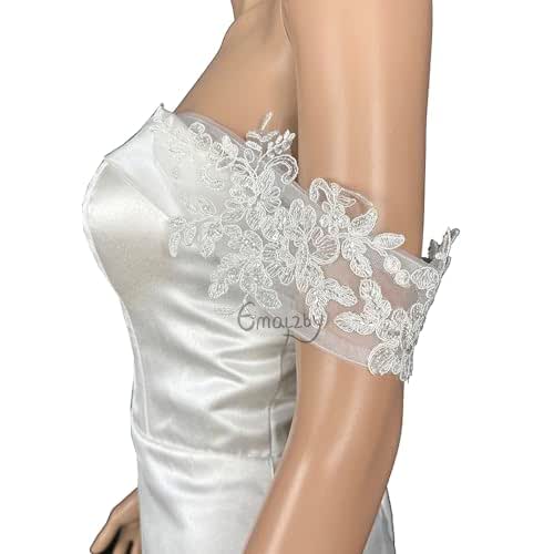Amazon.com: Lace Wedding straps,wedding straps for dress,detachable ...