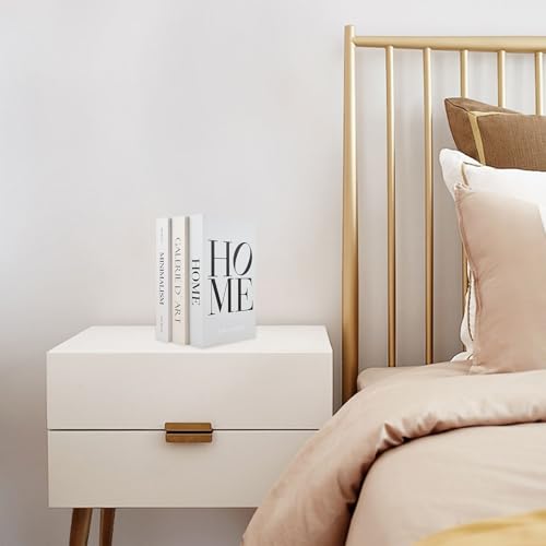 Aohyue Deko Bücher Aufbewahrungsbox, 3 Stück Deko Bücher, Buchattrappe für Heimdekoration, Ästhetische Dekobücher, Stapelbare und Robuste Buchbox, Dekobuch für Couchtisch, Regal & Büro