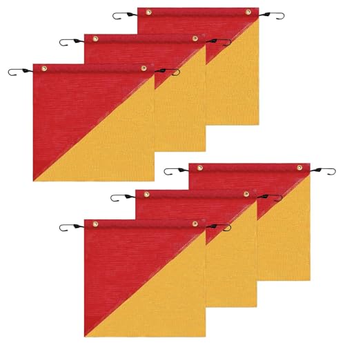 Drapeaux de sécurité pour camions et remorques avec élastique 45 cm - 2