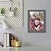 Renditions Gallery 6x8 inch Picture Frame High-end Modern Style, Made of Solid Wood and High Definition Glass Ready for Wall and Tabletop Photo Display, Gray Frame