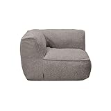 blomus Outdoor Eckmodul -Grow- | Loungemodul Ecke für Garten & Terrasse, wetterfest & UV-beständig | Farbe Earth Bouclé | Ecksofa Modul ohne Bodenplatte