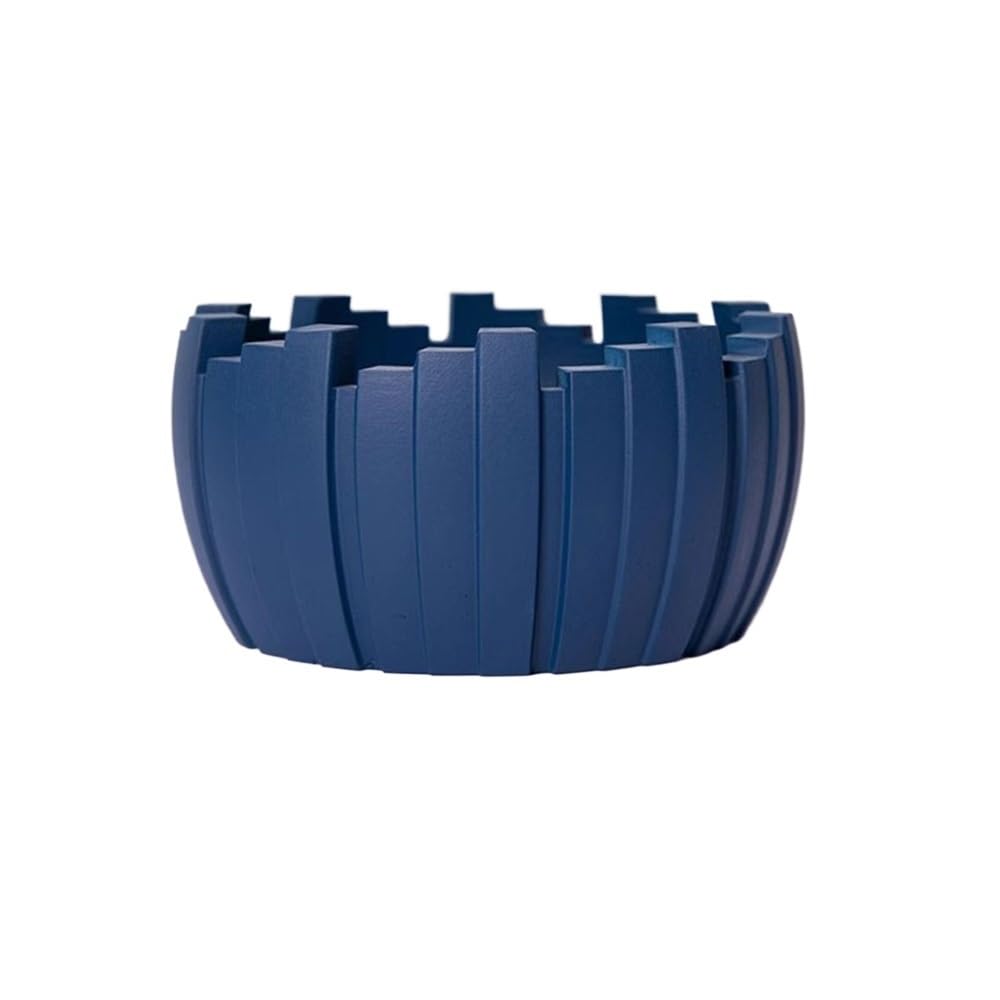 Indoor Decorative Cement Ashtray Decorative Indoor Or Outdoor Desktop for Room Restaurants Office Balcony Patios Gardens for Desktop(Blue)