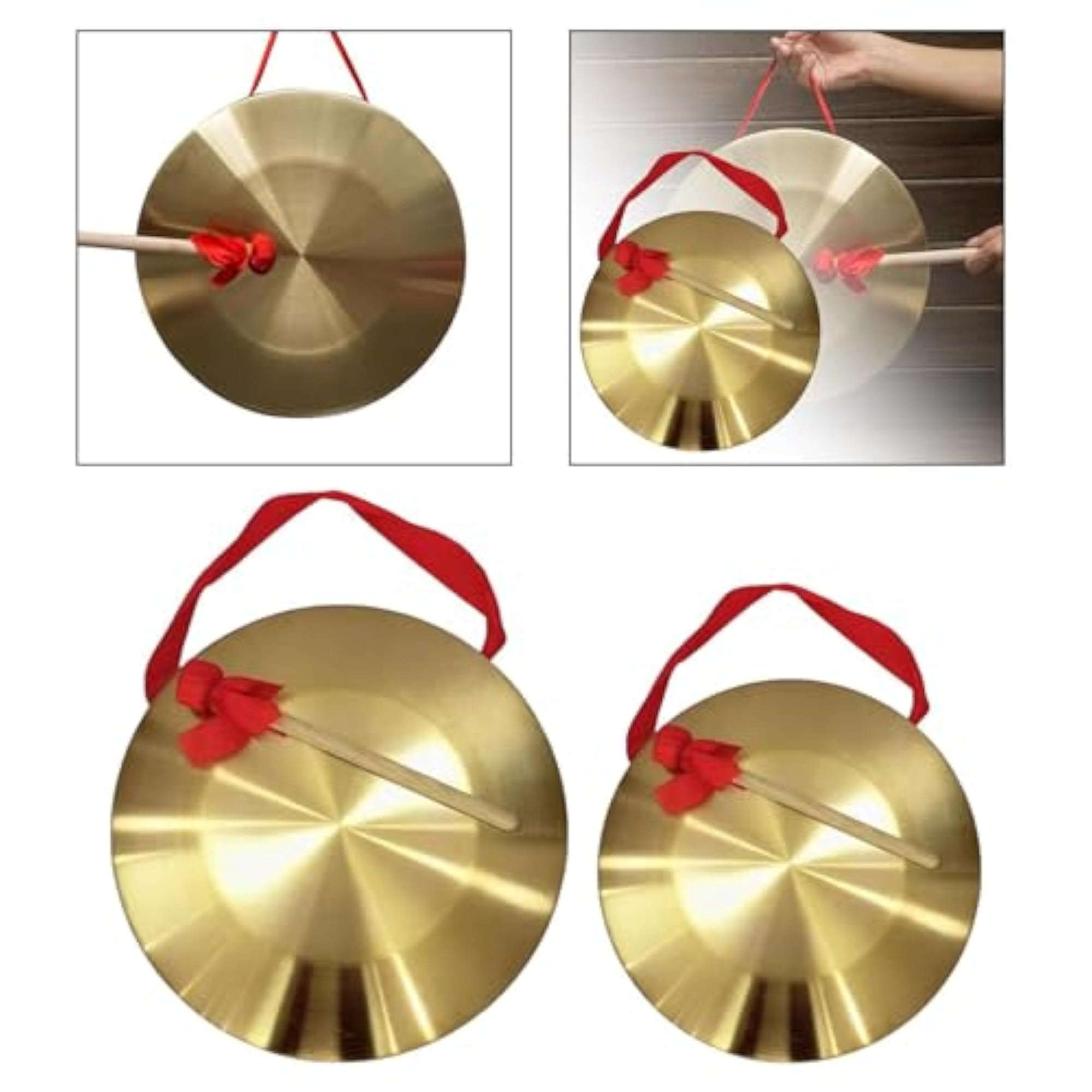 Portable Metal Hand Gong for Celebrations