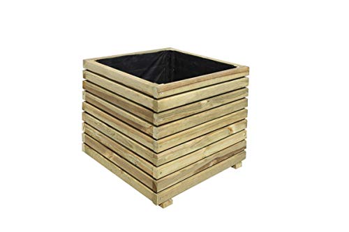 Burger Bac à Fleurs carré en Bois KÜB - 91 L - Cerland