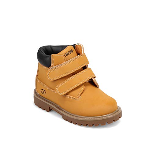Skechers Unisex-Child 93159N Mecca-Sawmill Boot, (Toddler/Little Kid)
