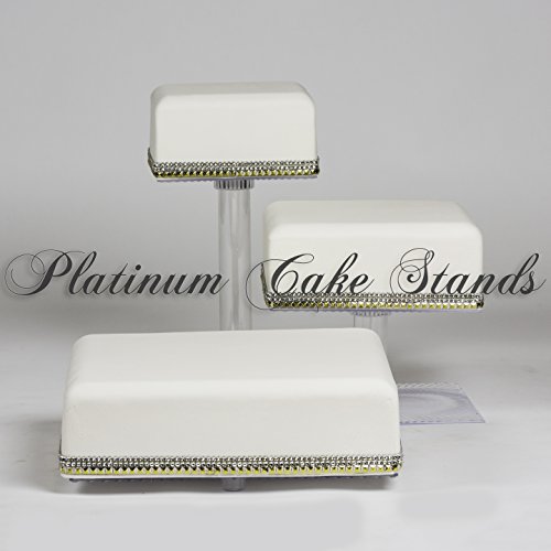 3 Tier Cascade Wedding Cake and Cupcake Stand (SQ308)
