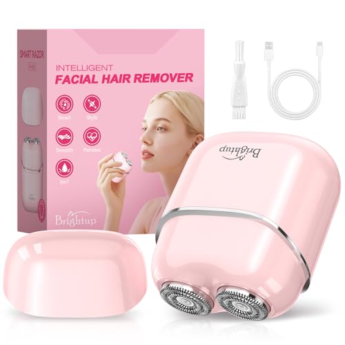 Brightup Facial Hair Remover for Women - Painless Electric Face