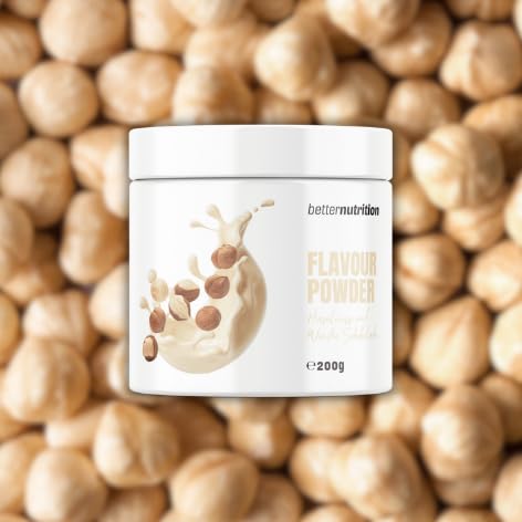 Geschmackspulver | Haselnuss und weiße Schokolade | kalorienreduziertes Aroma | Flavour Pulver | Premium Flavor Powder | kalorienreduziertes Aroma | Flavour Powder Zero 200g | better nutrition