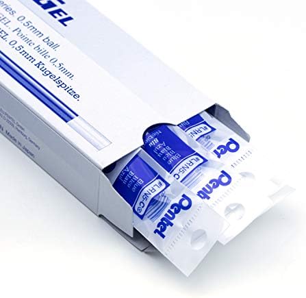 Pentel 0.5 mm EnerGel Ink Refills - Blue Ink (Pack of 12 Refills)