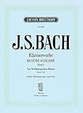  BACH - El Clave bien Temperado Vol.1 Parte 4: (Apendice) para Piano (Busoni)