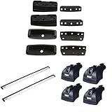 Max. Zuladung 100 kg Thule 3068 Montage-Kit + Thule 753 Fixpunktfußsatz + Thule 961100 WingBar 961 Dachtraverse Rapid System