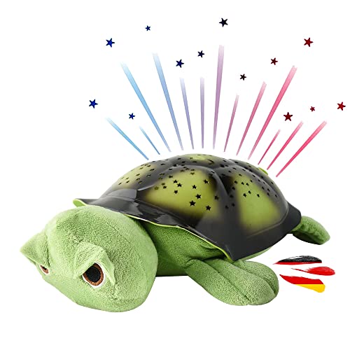 HSP Himoto 2in1 Nachtlicht und Sternenhimmel Projektor für Baby Kinderzimmer, 3 mögliche LED Farblichter (blau, rot und grün) einstellbar, Auto-Off Funktion und viele weitere Funktionen, Neu Cover