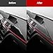 Betterhumz for Alcantara Car Dashboard Panel Trim Cover for BMW F30 F31 F32 F36 F34 3 4 Series 2013-2019 Center Console Dash Sticker Car Styling Tuning Accessories
