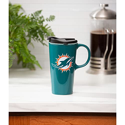 Team Sports America 3CTC013816 Miami Dolphins, 17Oz Boxed Travel Mug thumb #2
