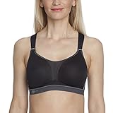 Anita Active Maximum Support DynamiXstar Womens Racerback Sports Bra, 34E Black/Anthracite