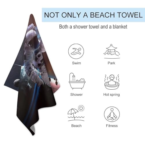 Serviette de plage astronaute à séchage rapide pour le quotidien