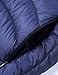 Puredown Weatherproof Women's Packable Down Puffer Jacket, Navy, Medium