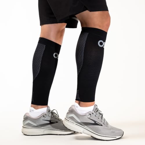 OS1st CS6 Compression Leg Sleeves (Two Sleeves) Relieve shin splints, Reduce Muscle Cramps, Improve Circulation and Enhance Recovery