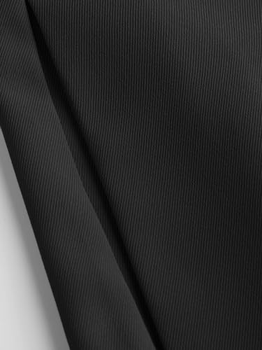 CIDER High Waist Solid Zipper Wide Leg Trousers2