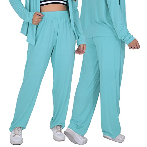 Kit 2 Calças De Yoga De Viscose Soltinha Pilates Comfy Preto/Tame XG 48/50