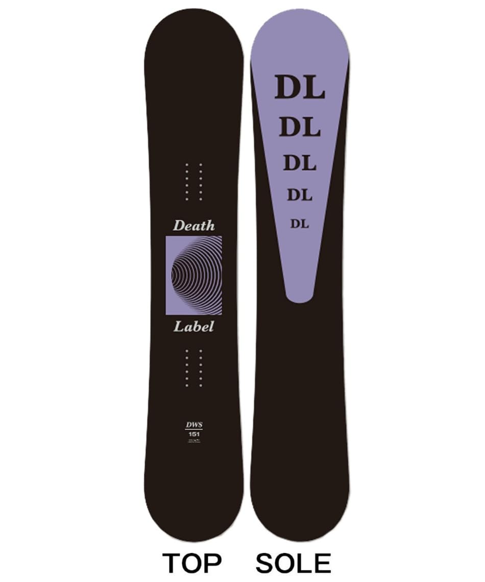 ほぼ新品 deathlabel（デスレーベル ）ブラックフラッグ DW 142 DEATH LABEL (デスレーベル) スノーボード 142cm ブラック 2020-21年