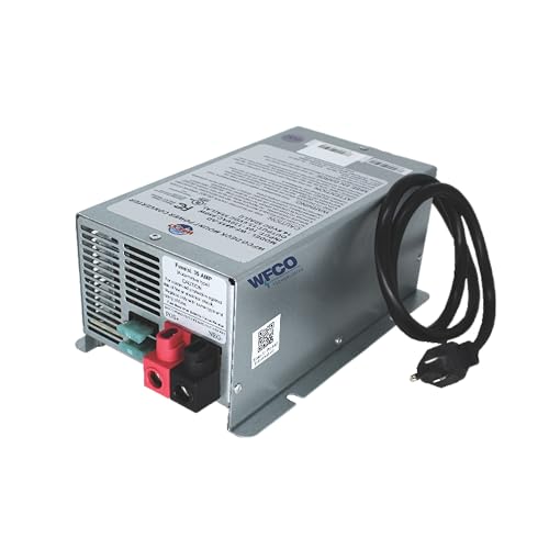 WFCO Genuine WF-9855-AD-CB RV Converter/Charger Deckmount 55Amp DC Output with Patented Auto…