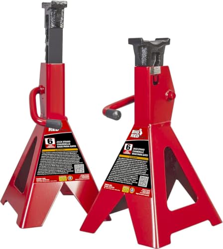 BIG RED T46202 Torin Steel Jack Stands: 6 Ton (12,000 lb...