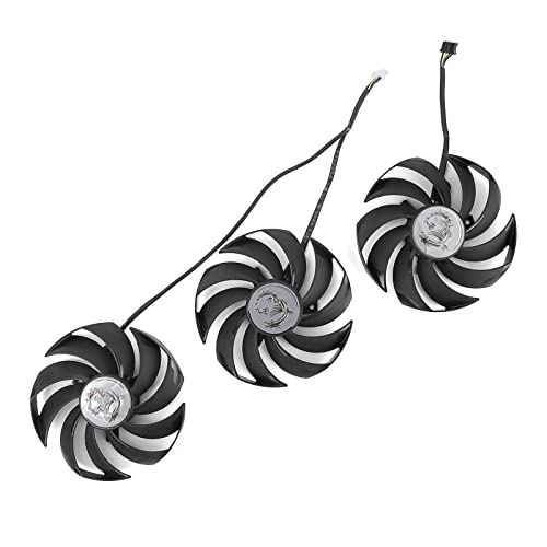 95MM PLD10010B12HH Ball Bearing GPU Fan for MSI RTX 3070 3080 Ti 3090 SUPRIM X Graphics Card Cooling Fan (Fan-Full Set)