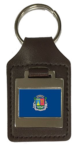 Porte-clés Sao Joao De Meriti Rio de Janeiro cuir cadeau souvenir
