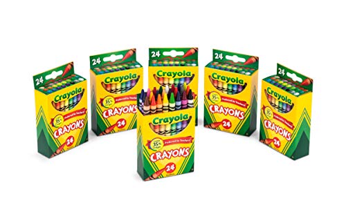 Image of Crayola Crayons, Bulk School Supplies For Kids, 24 Count Crayon Box (Pack Of 6), Assorted Colors