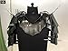 NauticalMart Gothic Warrior Shoulders Armor | Steel Pauldron Shoulder Guard | Medieval LARP Armor with Adjustable Gorget | Fantasy Knight Costume for Cosplay & Halloween