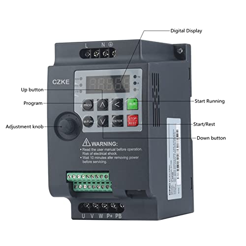 Xuefu Inverter Ist230A 3P 220V/380V 0.75Kw/1.5Kw/2.2Kw Frequency Inverter Output Frequency Converter Variable Frequency Drive (Color : 2.2Kw-380V 3 Phase-380V 3 Phase) #TOP1