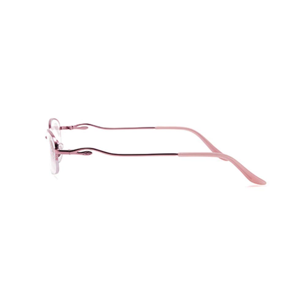 Hochauflösende Anti-Blaulicht-Anti-Ultraviolett-Lesebrillen, versilberte 0,4-Unzen-Rahmen, Brillen mit achtschichtigen beschichteten Gläsern Licht/Rosa / 2.00